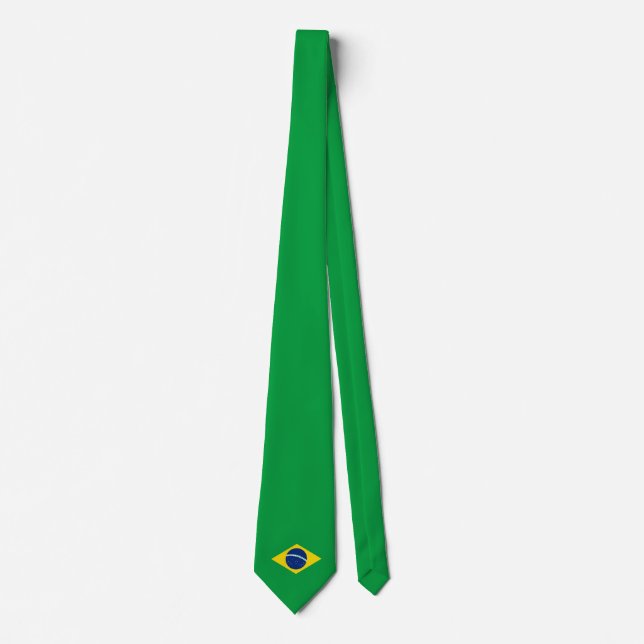 Brazil flag Neck Tie (Front)