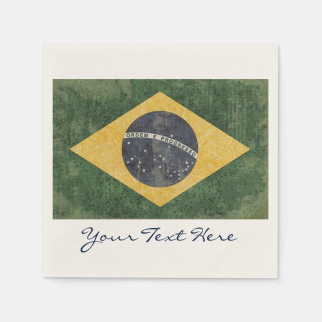 Brazil Flag Party Napkins (Front)