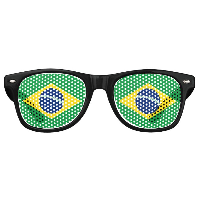 Brazil flag Party Sunglasses (Front)