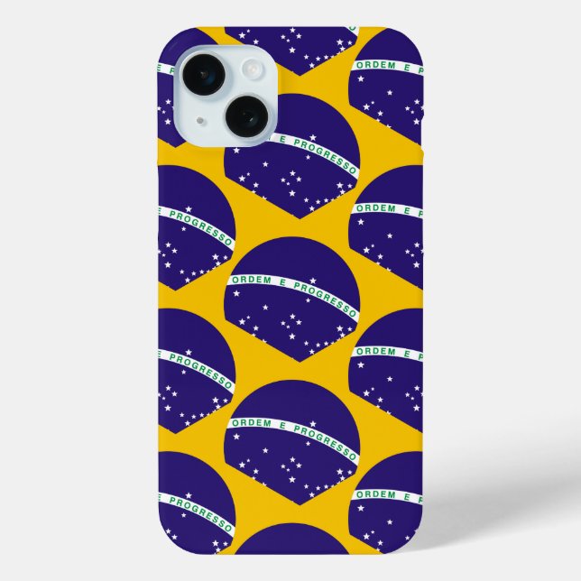 Brazil flag pattern Case-Mate iPhone case (Back)