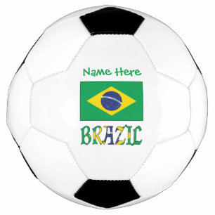 Brazil Flag Personalized Soccer Ball