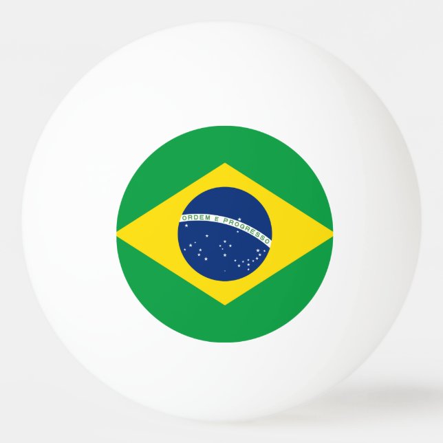 Brazil Flag Ping Pong Ball (Front)