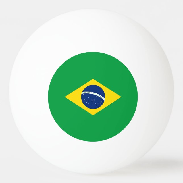 Brazil flag ping pong ball (Front)