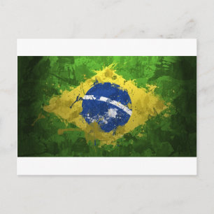 Brazil-Flag- Postcard