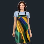 Brazil flag silk texture apron<br><div class="desc">Brazil flag silk texture</div>