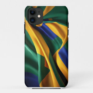 Brazil flag silk texture iPhone 11 case