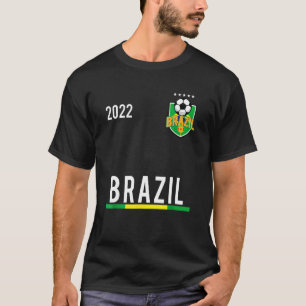 Brazil Flag Soccer Ball Brazilian Football T-Shirt