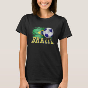 Brazil Flag Soccer Brazilian Fans Support Football T-Shirt