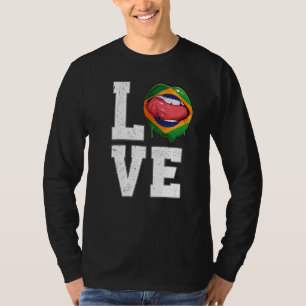 Brazil Flag Soccer Fan Love Brazilian T-Shirt