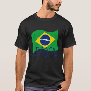 Brazil flag Soccer Football T-Shirt