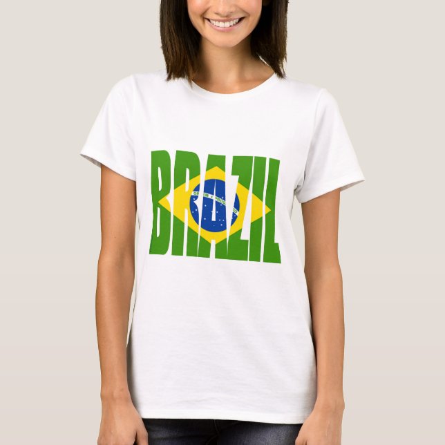 BRAZIL Flag T-Shirt (Front)