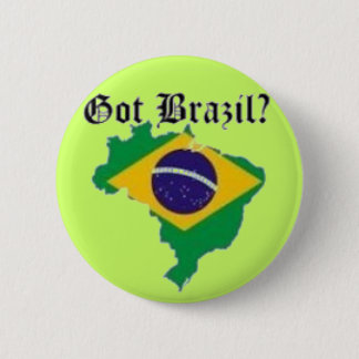 BRAZIL FLAG  T-SHIRT AND ETC 2 INCH ROUND BUTTON