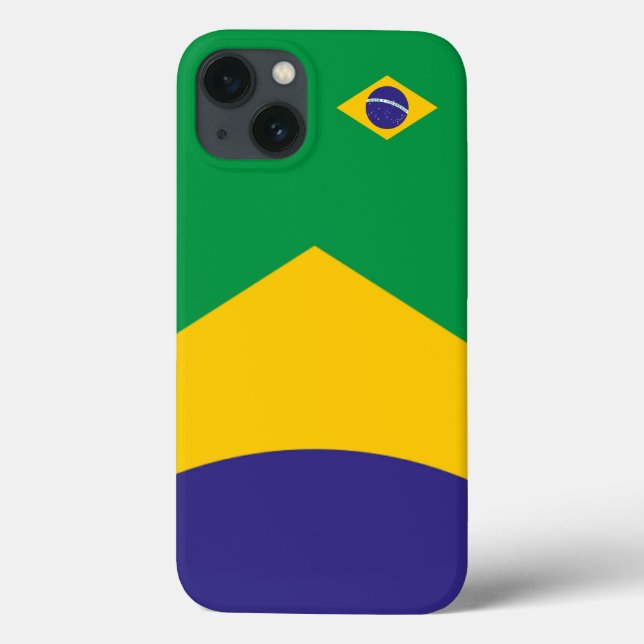 Brazil Flag Theme Case-Mate iPhone Case (Back)