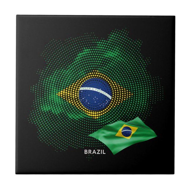 Brazil flag tile (Front)