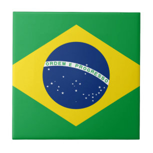 Brazil Flag Tile