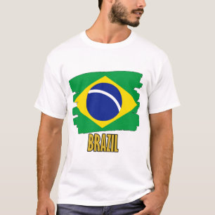 Brazil Flag – Vibrant National Pride Design T-Shirt