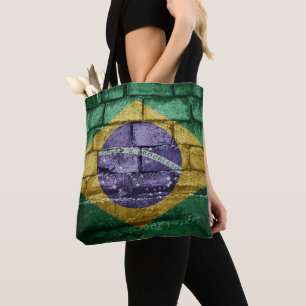 Brazil flag wall tote bag