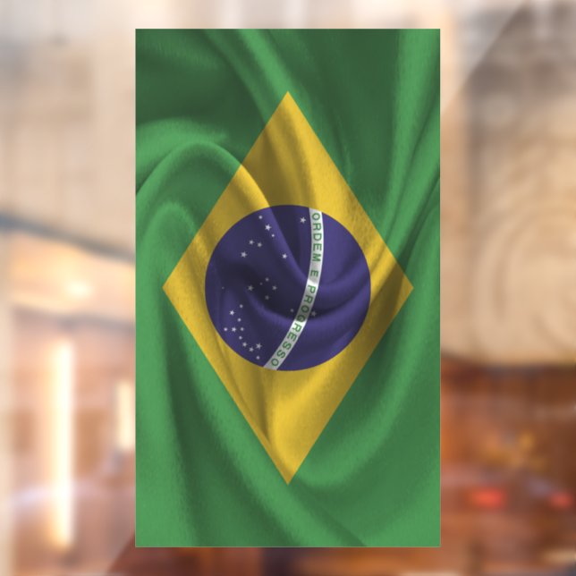 Brazil Flag Window Cling (Sheet 2)
