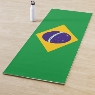 Brazil Flag Yoga Mat