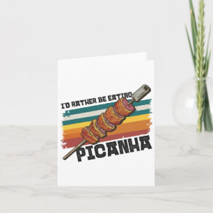 Brazil Food Lover Design Steak Bbq Cuisine Picanha Card