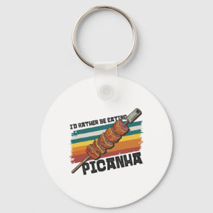 Brazil Food Lover Design Steak Bbq Cuisine Picanha Keychain