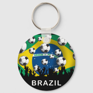 Brazil Football Keychain