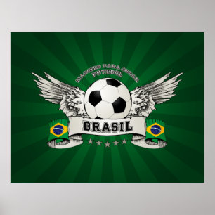 Brazil Football National Team Supporter poster