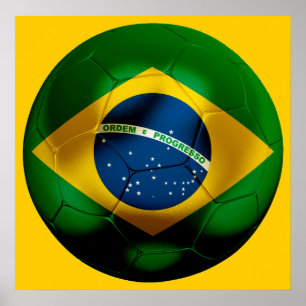 Brazil Football Poster