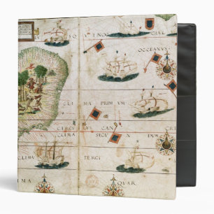Brazil from the 'Miller Atlas' by Pedro Reinel Binder