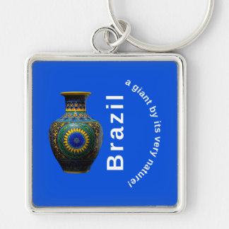 Brazil Giant Nature Mandala - Round Keychain