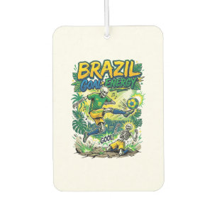 Brazil Goal Energy Skeleton Striker Nations Creati Air Freshener