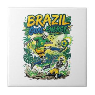 Brazil Goal Energy Skeleton Striker Nations Creati Tile
