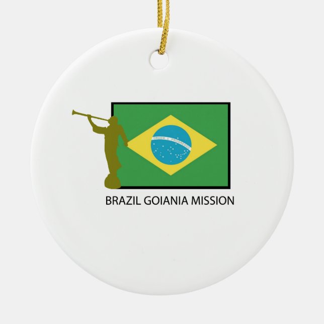 BRAZIL GOIANIA MISSION LDS CERAMIC ORNAMENT (Front)