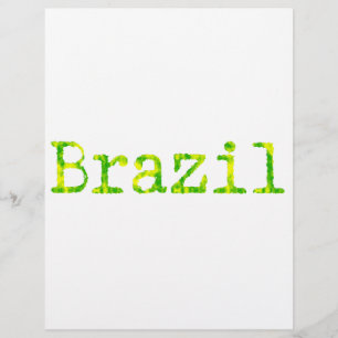 Brazil Green and Yellow Font