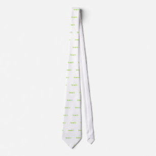 Brazil Green and Yellow Font Tie