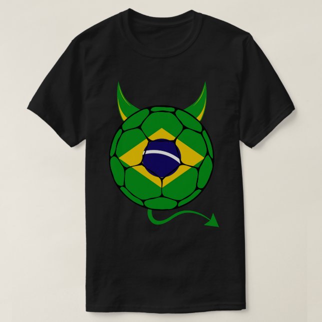 Brazil  Halloween T-Shirt (Design Front)