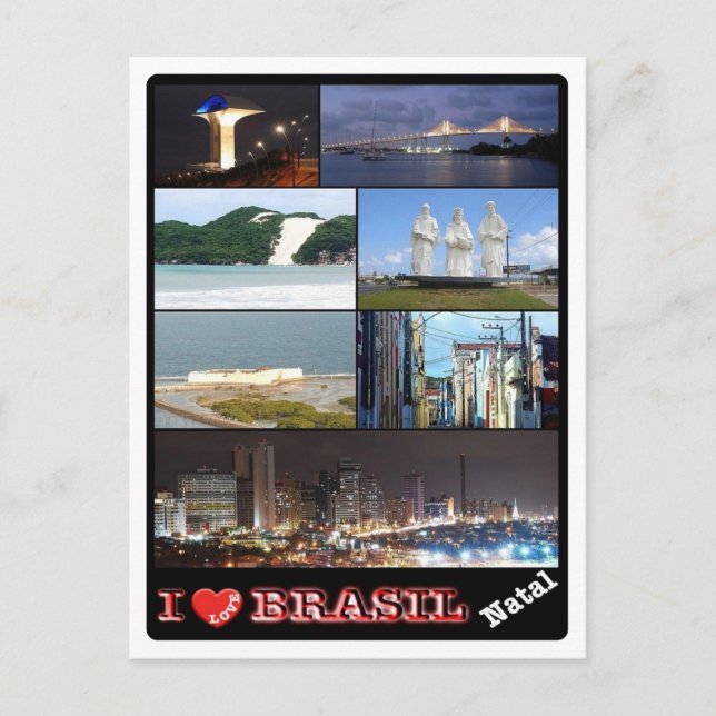 Brazil - I Love - Natal - Postcard (Front)