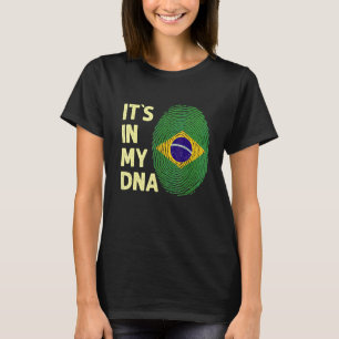 Brazil In My Dna Brazilian Flag Team Brazil T-Shirt