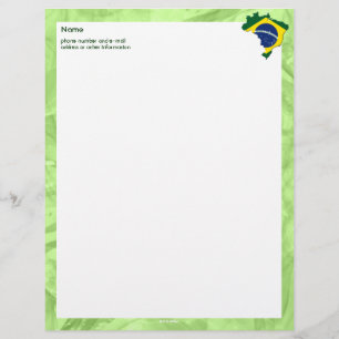 Brazil map letterhead