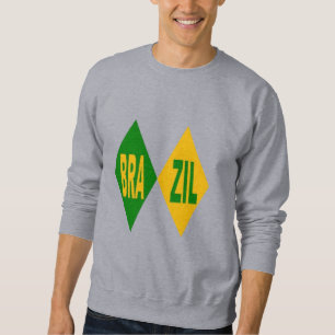 BRAZIL Men Gray Sweatshirt