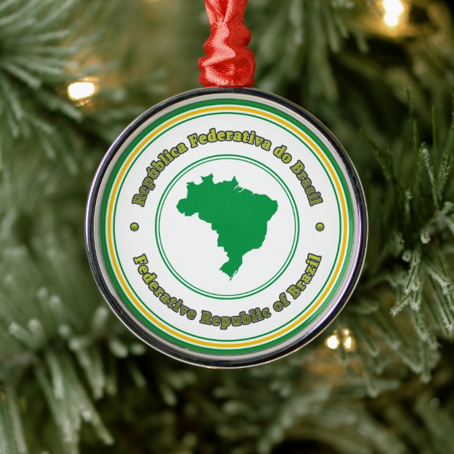 Brazil Metal Ornament (Tree)