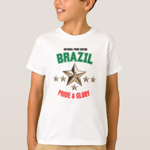 Brazil National Pride Edition Kids Basic T-Shirt