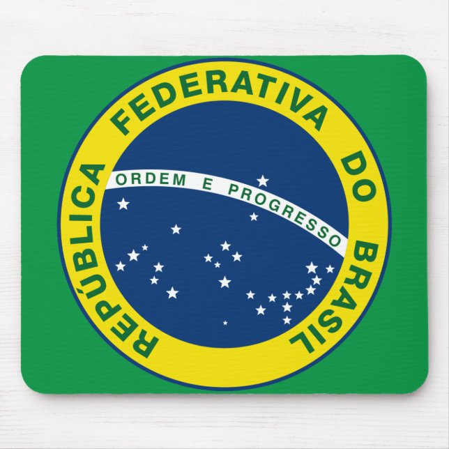 brazil national seal mouse pad (Front)