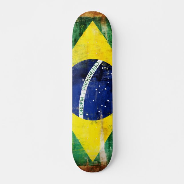 Brazil old flag skateboard (Front)