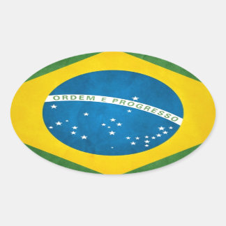 brazil oval sticker