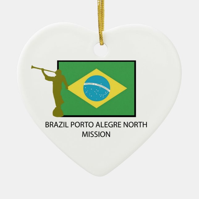BRAZIL PORTO ALEGRE NORTH MISSION CERAMIC ORNAMENT (Front)