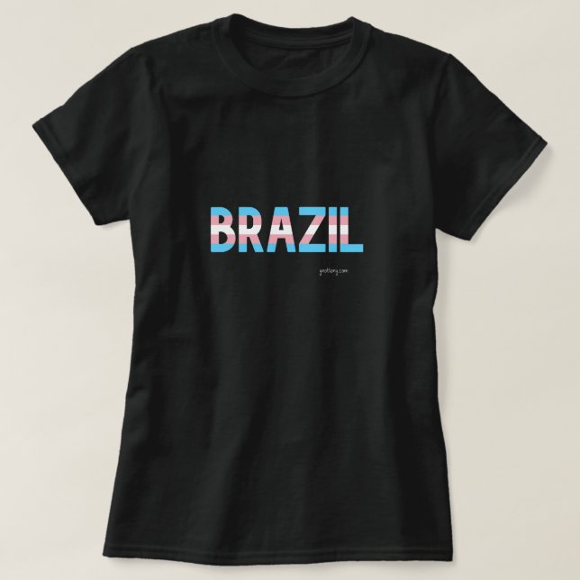 Brazil Pride Transgender Flag  T-Shirt (Design Front)