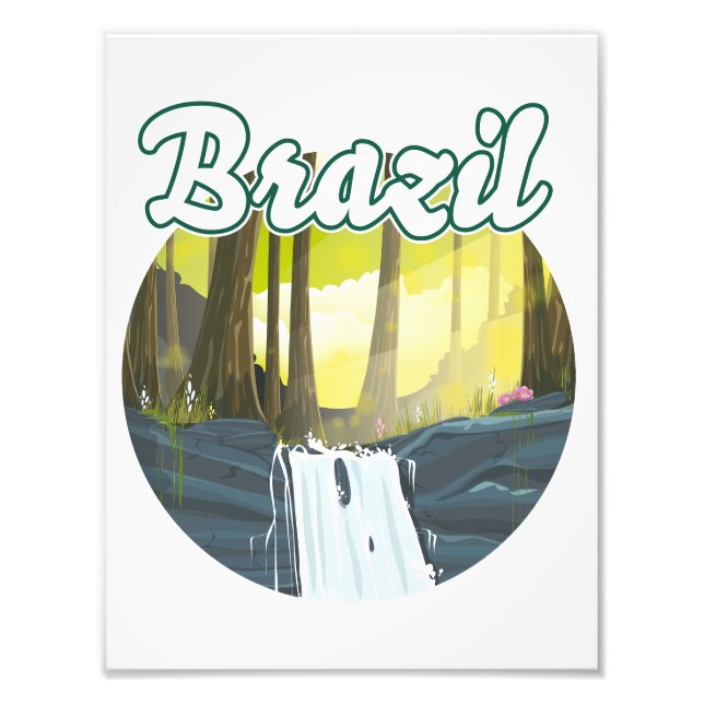 Brazil Rainforest logo Photo Print (Front)