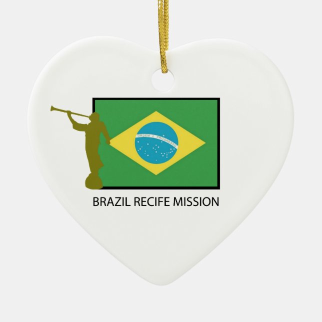 BRAZIL RECIFE MISSION LDS CERAMIC ORNAMENT (Front)