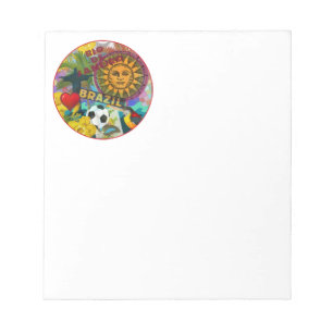 Brazil Rio de Janiero Sun Travel Colourful Art Notepad